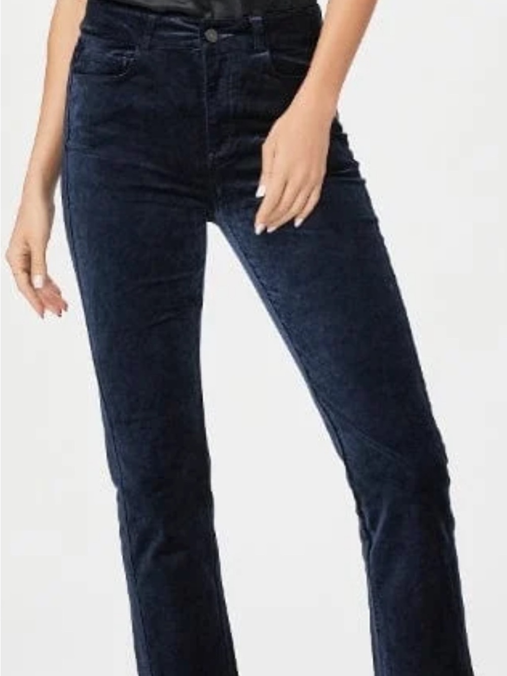 Women's High-Rise Slim Straight Jeans - Navy